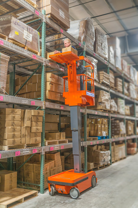 Ballymore Fully Powered Merchandise Lift: Driveable, Electric, 300 lb Load Capacity, 62 in Closed Ht (Rebel-10)