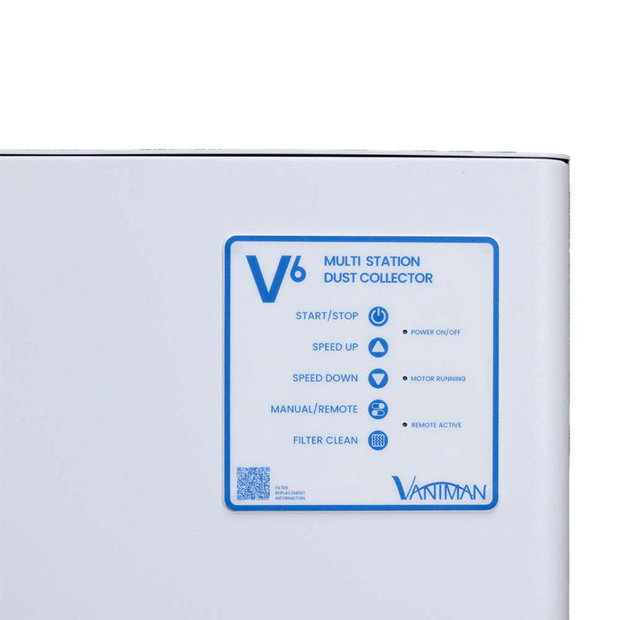 Vaniman V6 SE Multi-Station Dust Collector – 10281