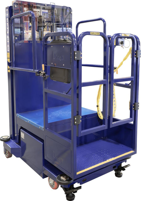 Ballymore Personnel Lift: Push-Around, Battery, 450 lb Load Capacity, 6 ft 4 in Closed Height (PS-10)