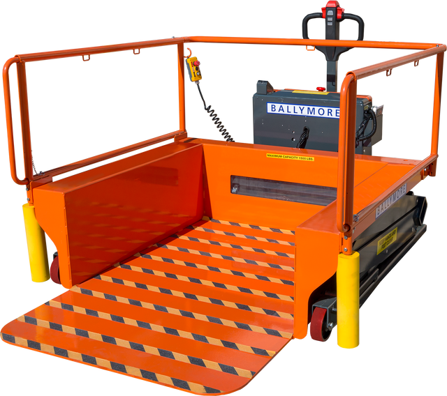 Ballymore Portable Loading Dock - 1,500 Lb Load Capacity, 55 In Lifting Height Max. (PLD PLUS)
