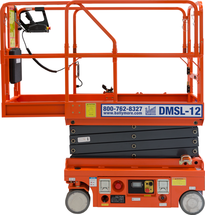 Ballymore Drivable Mini Scissor Lift 12' Platform 500 Lb. Capacity (DMSL-12)