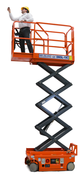 Ballymore Drivable Mini Scissor Lift 12' Platform 500 Lb. Capacity (DMSL-12)