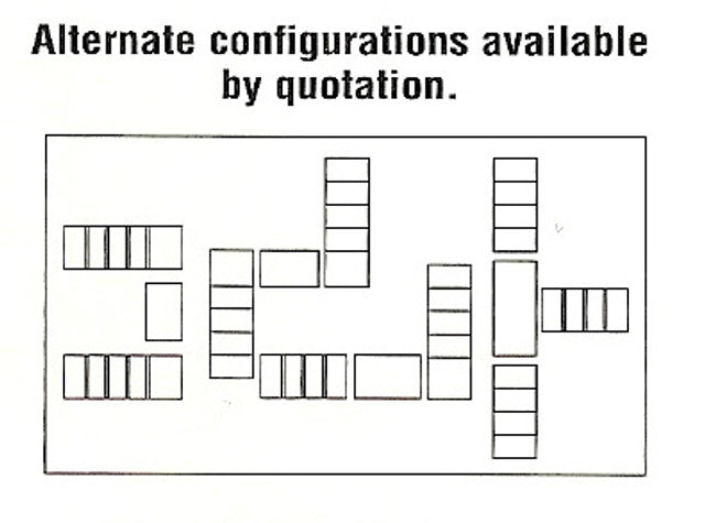 Ballymore Serrated Grating Stair Section Industrial Crossovers - 4 Step, 38" Overall Width (CS438)
