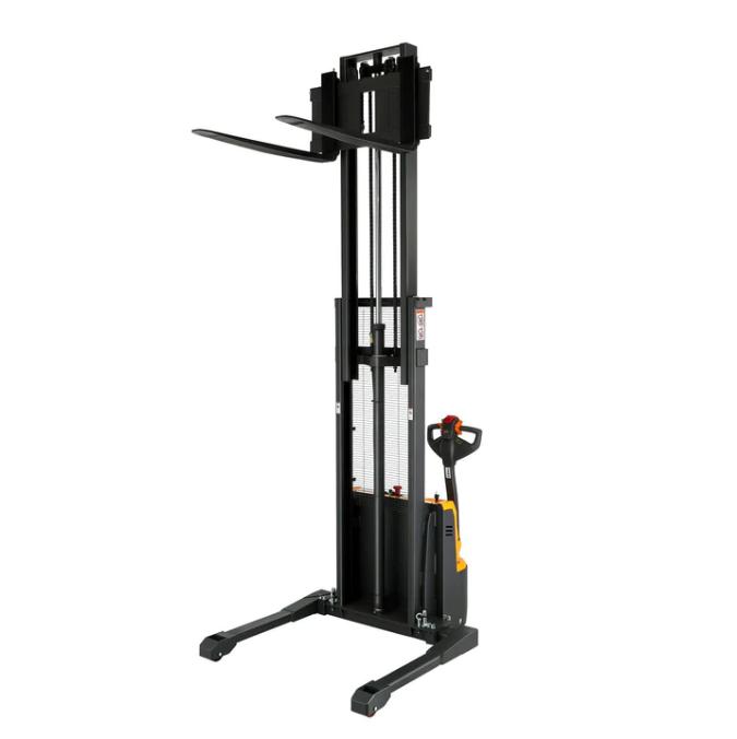 Apollolift Powered Forklift Full Electric Walkie Stacker 2640lbs Cap. Straddle Legs. 118" lifting
