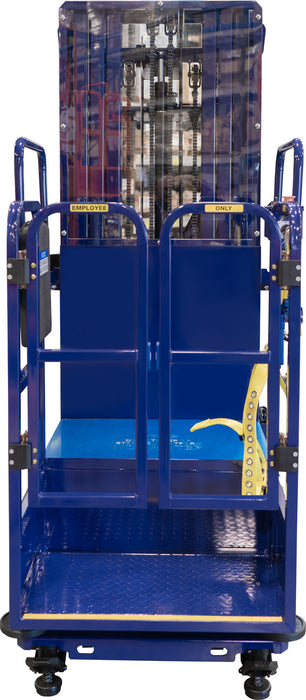 Ballymore Personnel Lift: Push-Around, Battery, 650 lb Load Capacity, 7 ft 6 in Closed Height, 6 in (PS-15S)