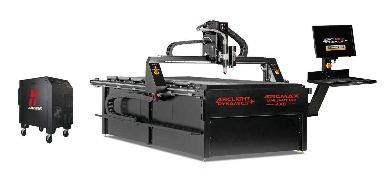 Arclight Dynamics Arc Max Unlimited 4×8 CNC Plasma Table