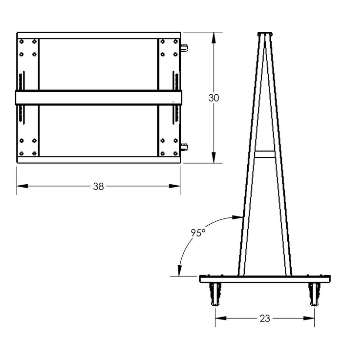 Valley Craft- A-Frame Heavy Duty Carts (Double Sided)