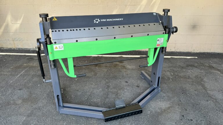 Tin Knocker HM Machinery HS-3S 4ft x 14 ga Box and Pan Brake w/ Foot Clamp