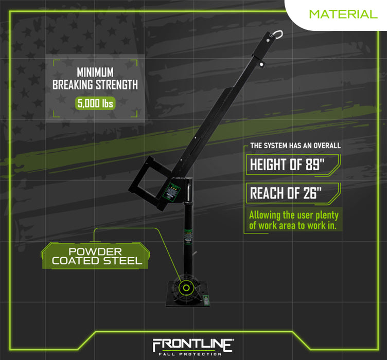 Frontline Fall DAN75-US Patriot™ Davit Confined Space System - Made in USA