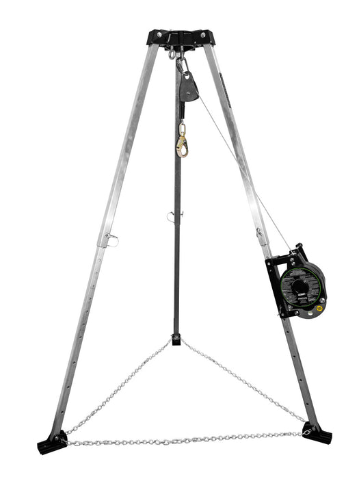 Frontline Fall TAN07RA-US Patriot™ 7' Confined Space Tripod with 3-Way Retrieval System - Made in USA