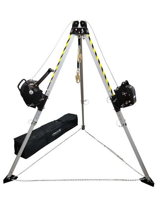 Frontline Fall TAN07RURP MEGApod Confined Space 7' Aluminum Tripod with 60' Winch and 3-Way SRL