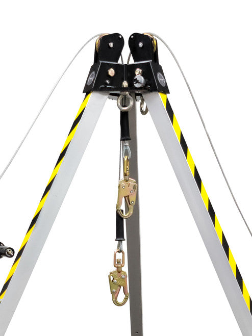 Frontline Fall TAN10RURP MEGApod Confined Space 10' Aluminum Tripod with 60' Winch and 3-Way SRL