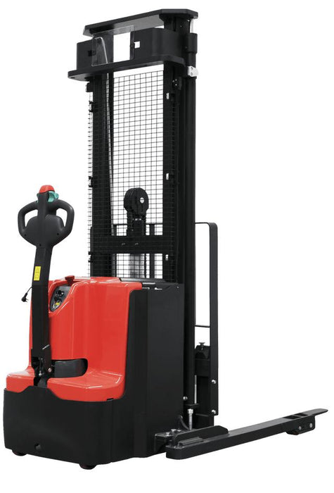Ballymore Fully Powered Straddle Stacker Lift Truck - 3500 Lb. Capacity - 157" Lift (BALLYPAL35TSL157)