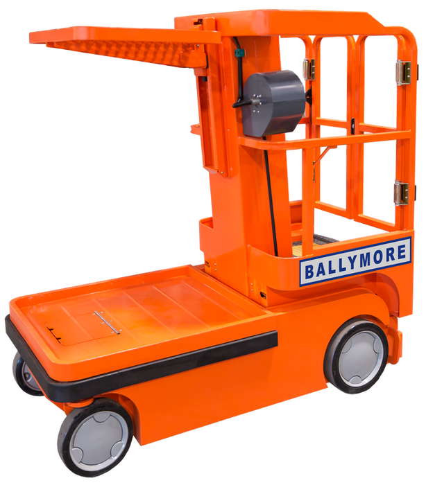 Ballymore Fully Powered Merchandise Lift: Driveable, Electric, 300 lb Load Capacity, 62 in Closed Ht (Rebel-10)
