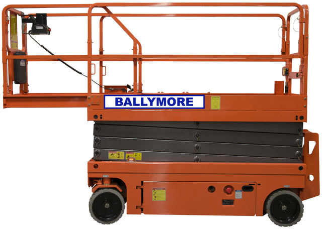 Ballymore Drivable Mini Scissor Lift 26' Platform, 1000 Lb. Capacity (DMSL-26W)
