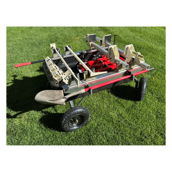 Tombstone Jack Jack Pack organizer kit loaded with jacks and tools on a yard cart