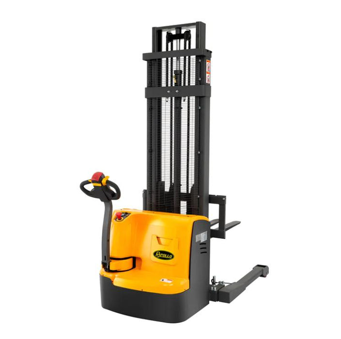 Apollolift Powered Forklift Full Electric Walkie Stacker 3300 lbs Cap. 177"Lifting
