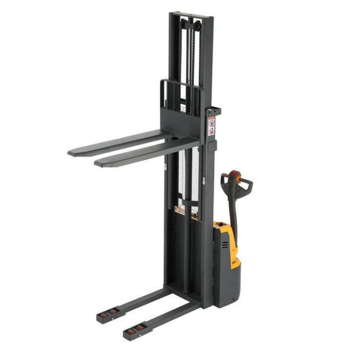 Apollolift Powered Forklift Full Electric Walkie Stacker 3300lbs Cap. Fixed Legs.98" Lifting
